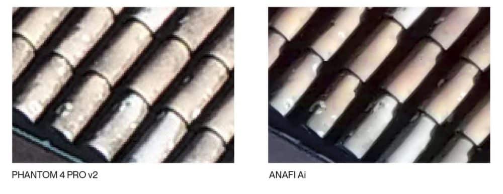 Anafi AI gimbal camera shooting 48-megapixel stills for photogrammetry.