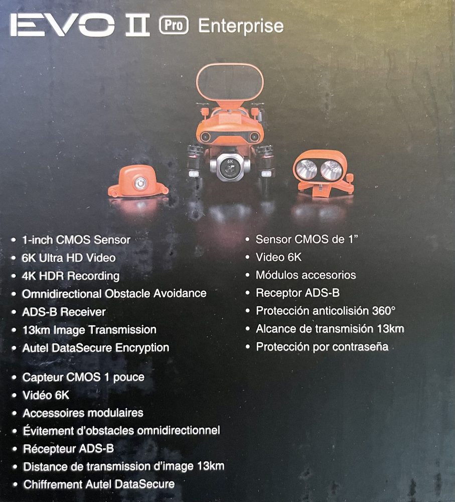 Autel Robotics EVO II Pro Enterprise drone unboxed