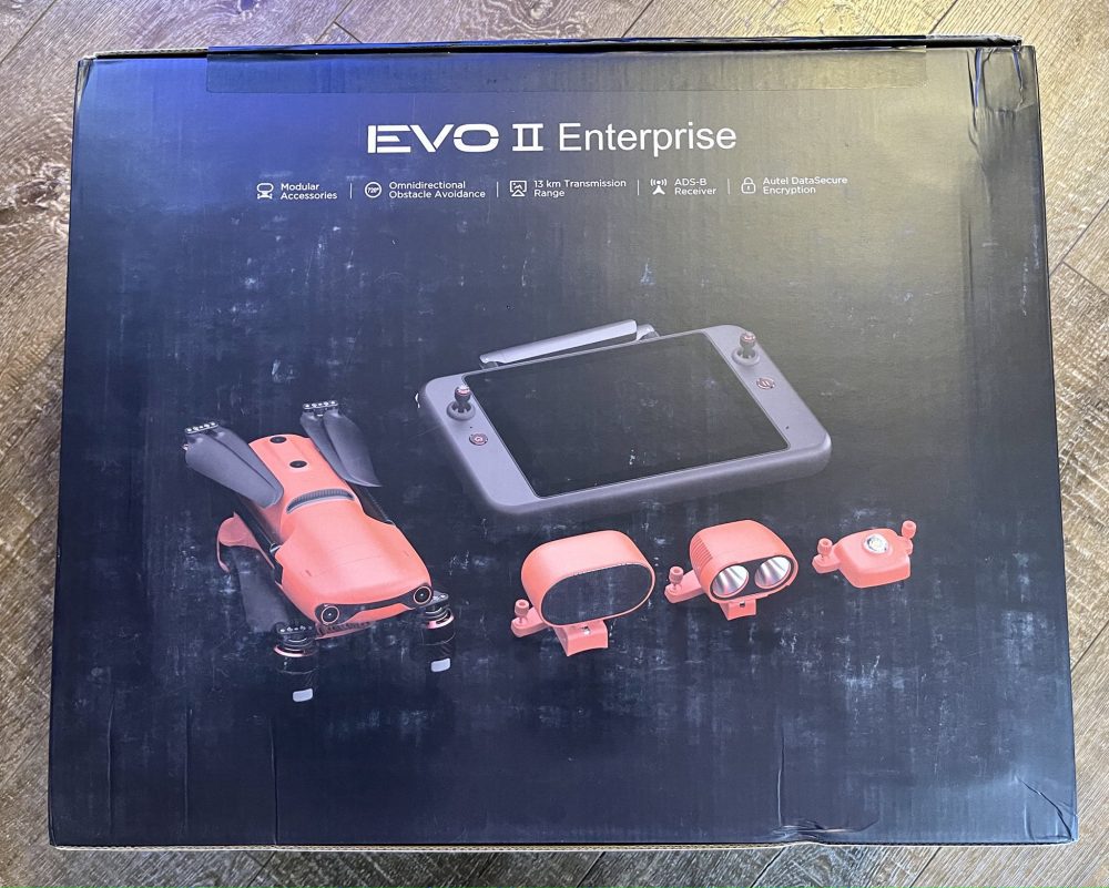 Autel Robotics EVO II Pro Enterprise drone unboxed
