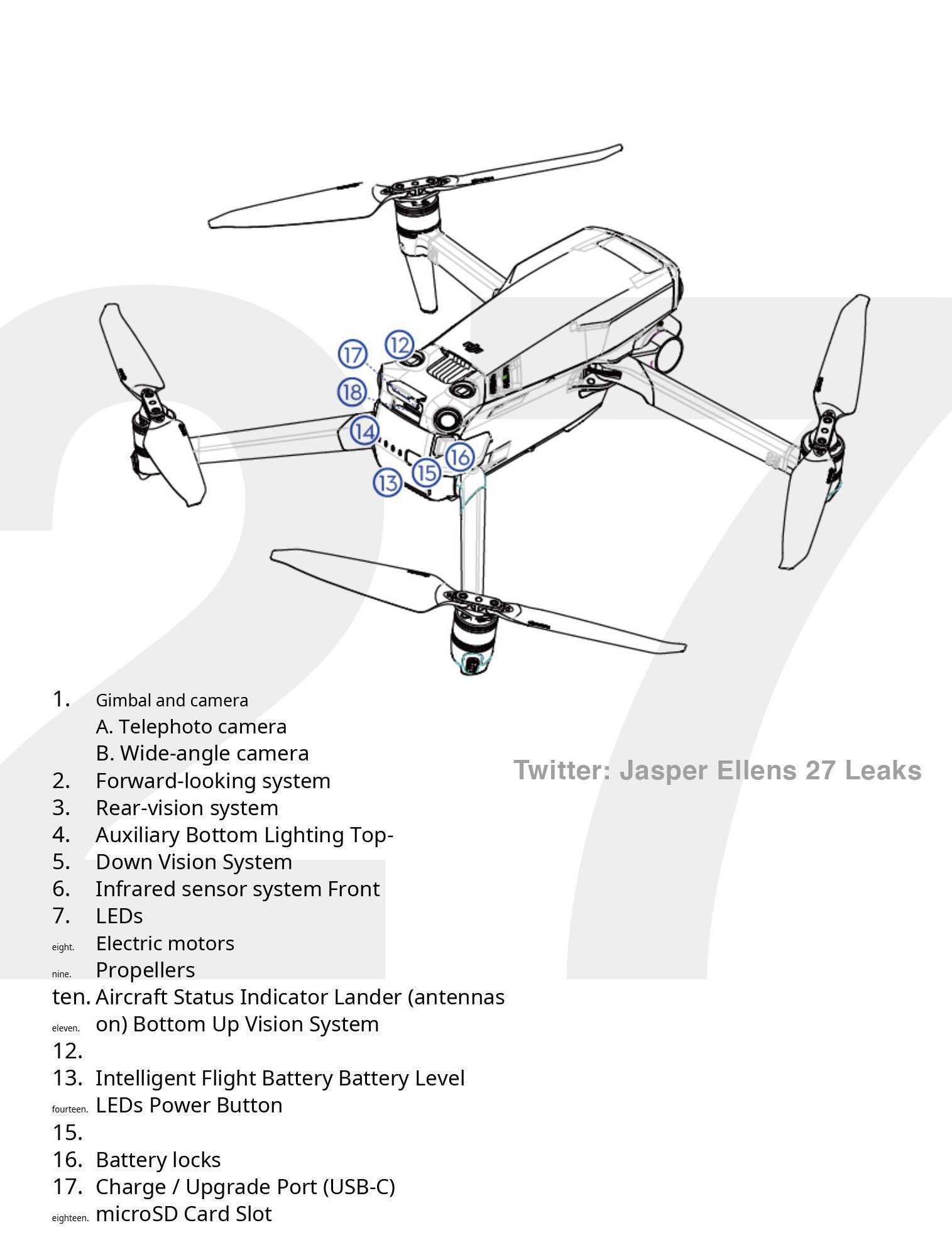 DJI Mavic 3 Pro manual images and specs leaked ahead of launch