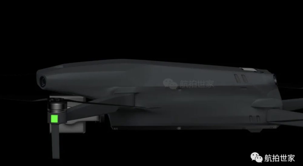 Rendering of the new remote controller with a built-in screen for the Mavic 3.