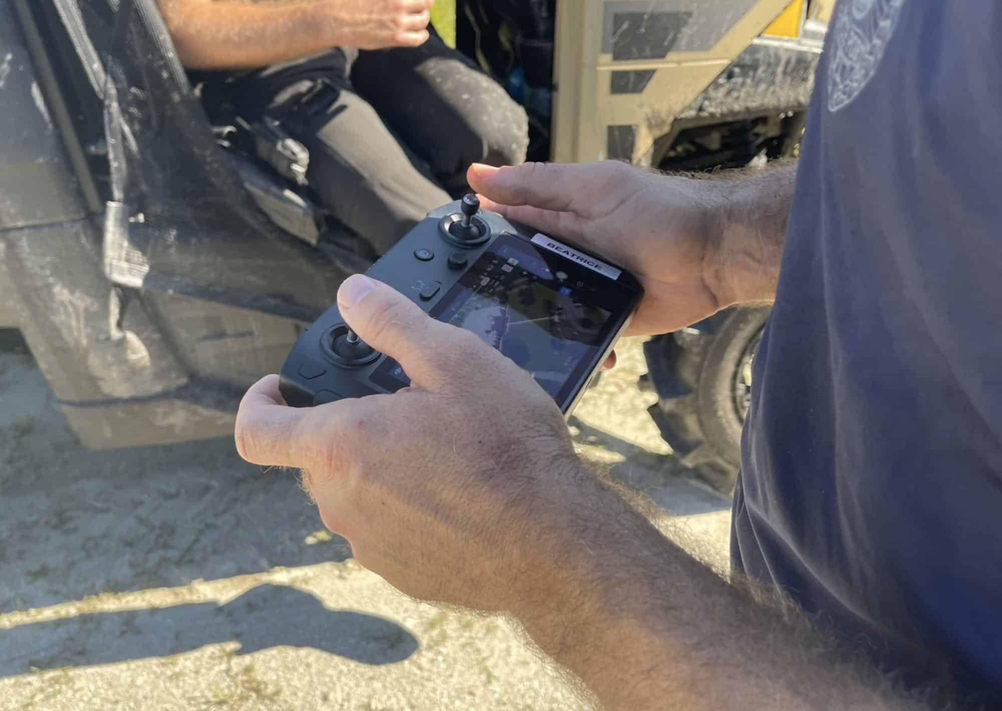North Port police use drones in the search for Brian Laundrie near Venice, Florida.