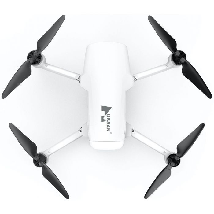 The Zino Mini SE alongside its controller, flown through the X-Hubsan 2 app.