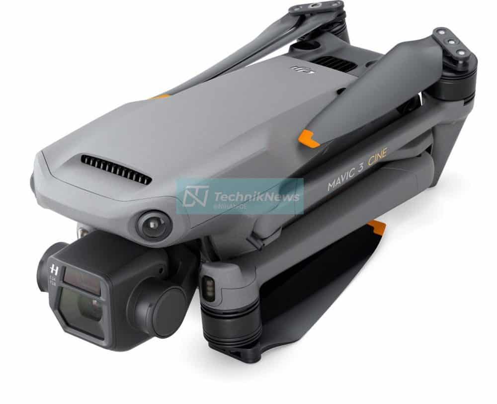 DJI Mavic 3 Cine Premium Combo with gold CINE lettering on the front arms.