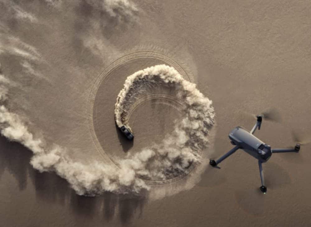 DJI Mavic 3 promotional image from the marketing package that surfaced hours early.