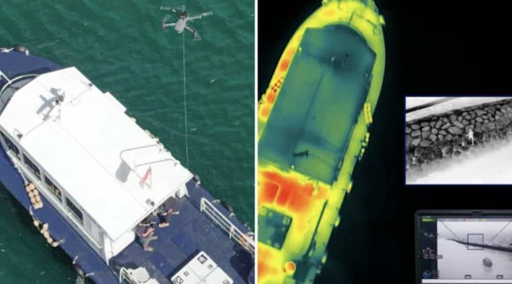 DJI Mavic 2 autonomously takes off and lands on sailing ship