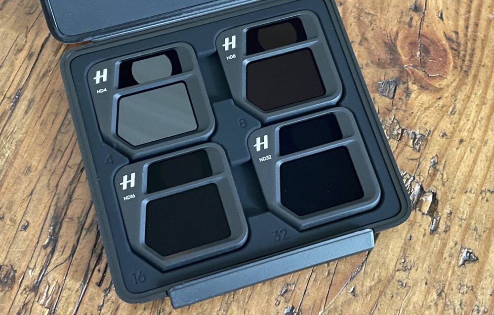 The ND4, ND8, ND16, and ND32 filter set included in the Fly More Combo.