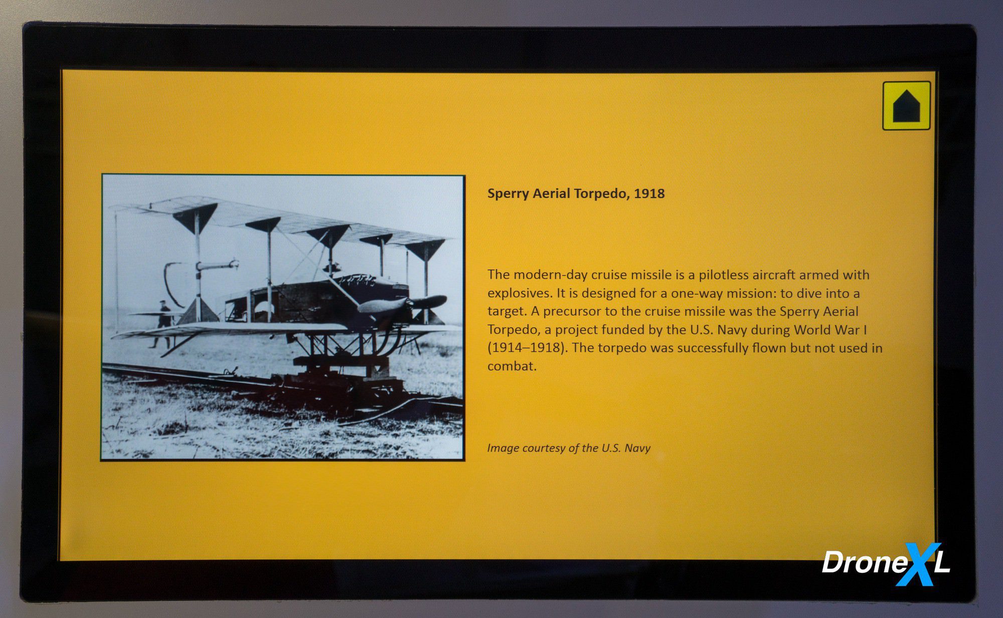 Innovation and Imagination display covering the earliest pilotless aircraft, from kites to balloons.