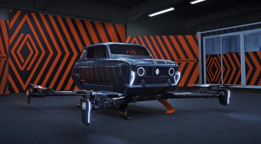 60th anniversary of Renault 4 celebrated with flying anniversary version