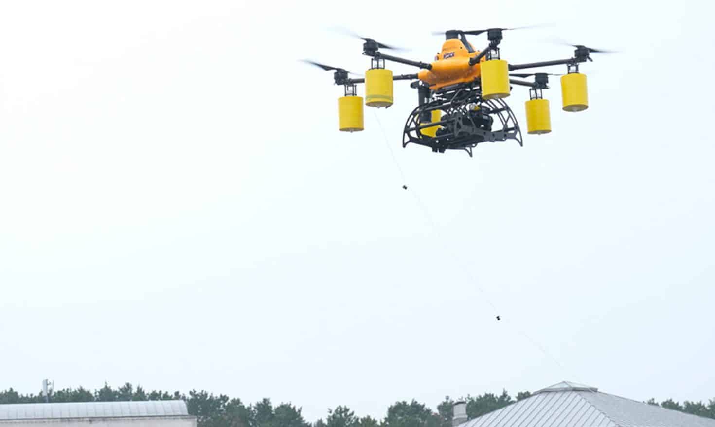 ProDrone's Sea-Air Integrated Drone, built with KDDI and QYSEA for offshore inspections.