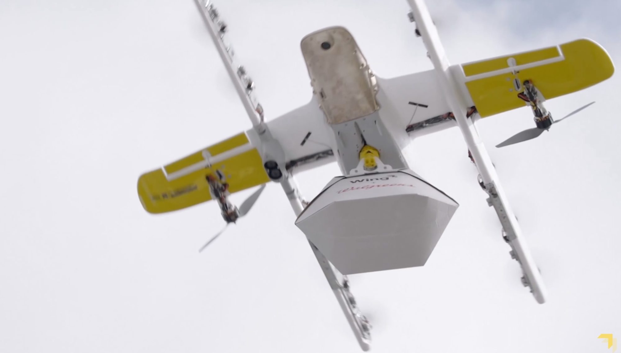 Still from the Wing video promoting its drone delivery partnership with Walgreens.