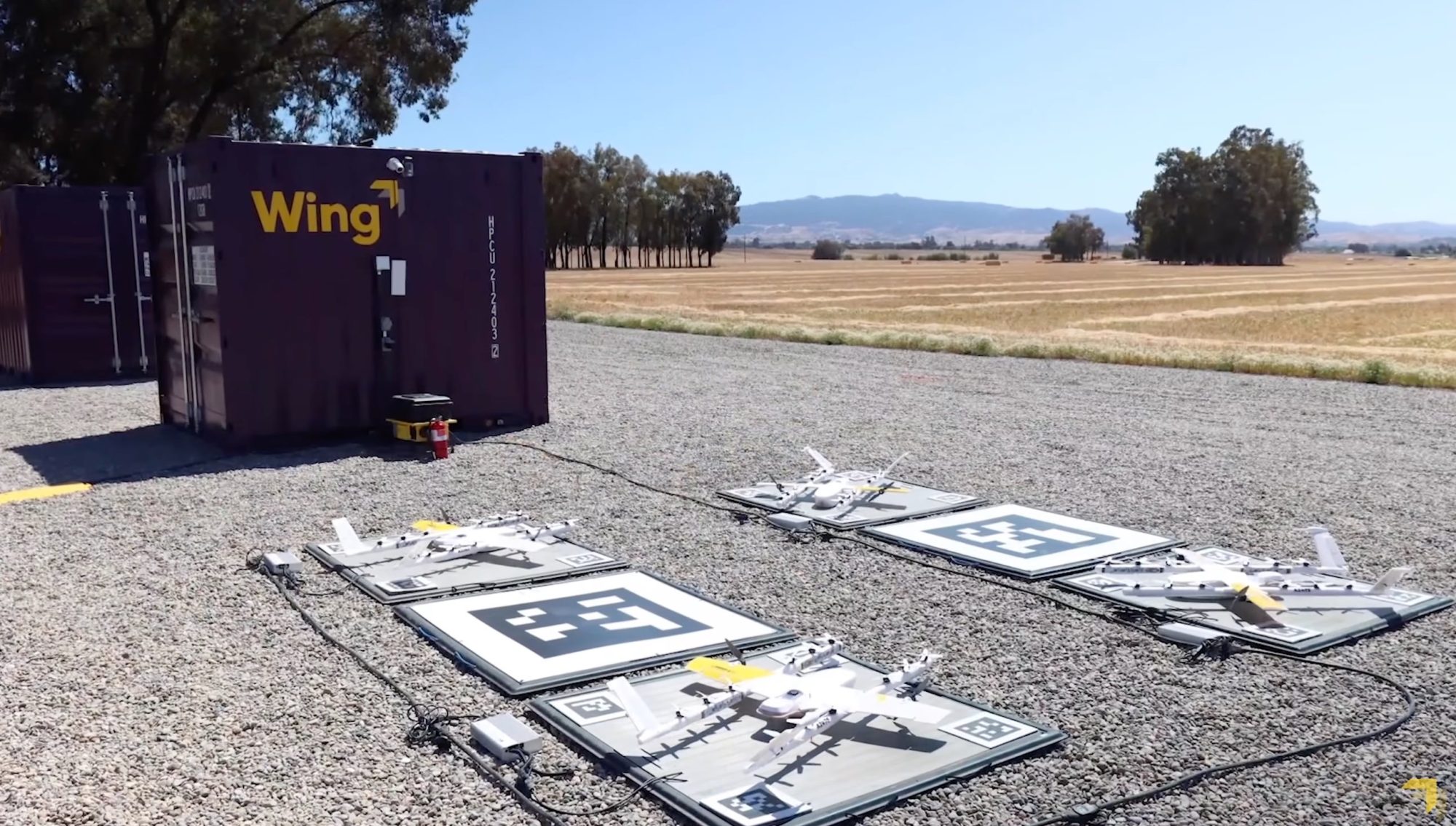 Wing drone delivery operation shown in the company video about the Texas launch.