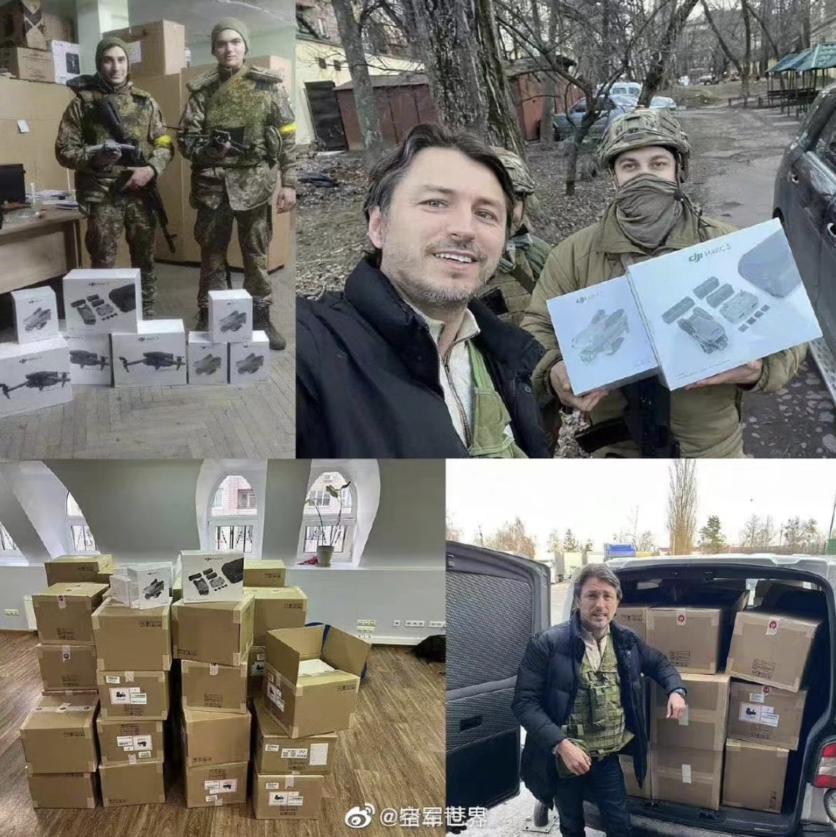 Civilian drones collected by the Ukrainian Armed Forces after a public donation appeal.