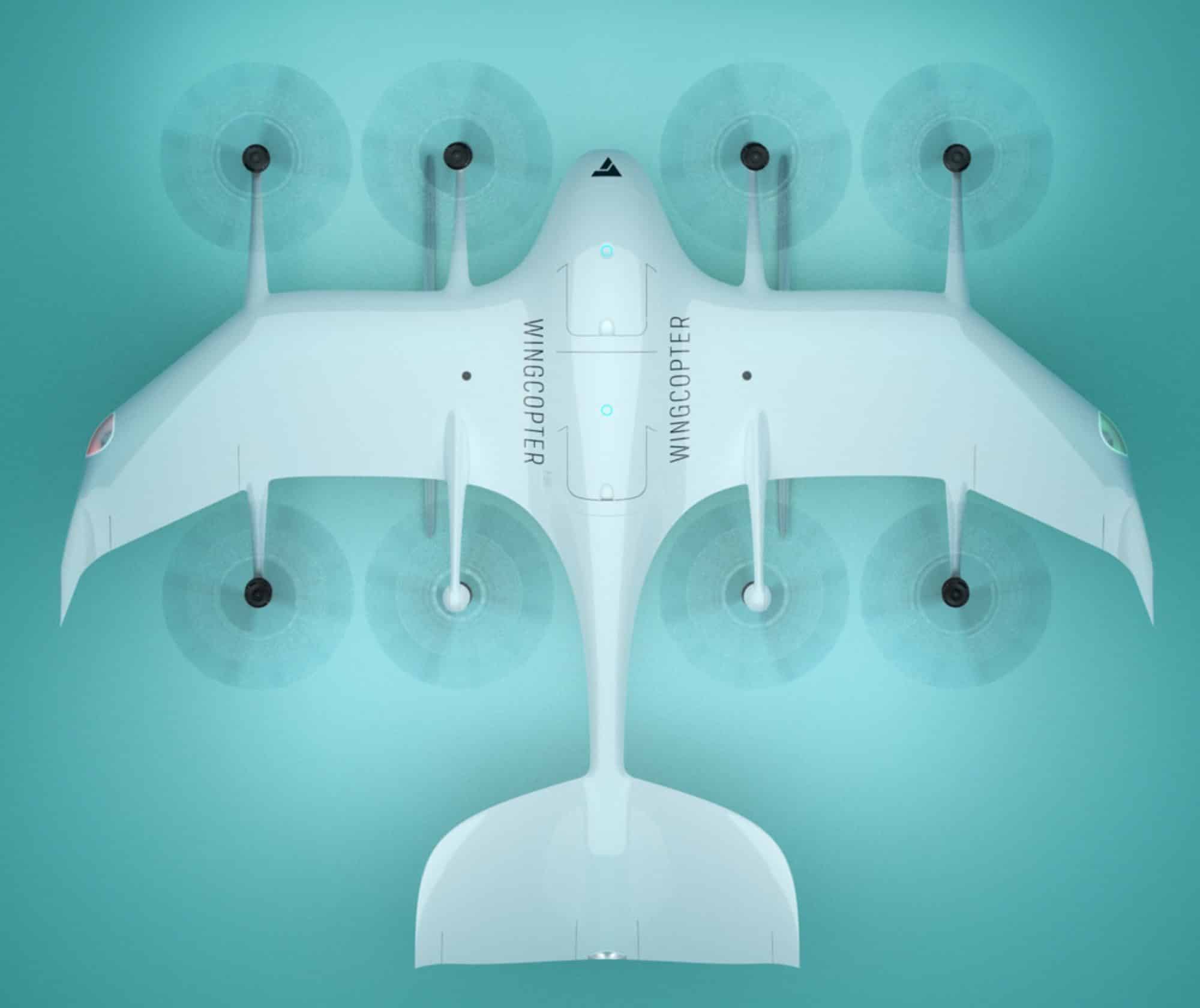 Wingcopter delivery aircraft released with the partnership announcement with UAV LATAM.