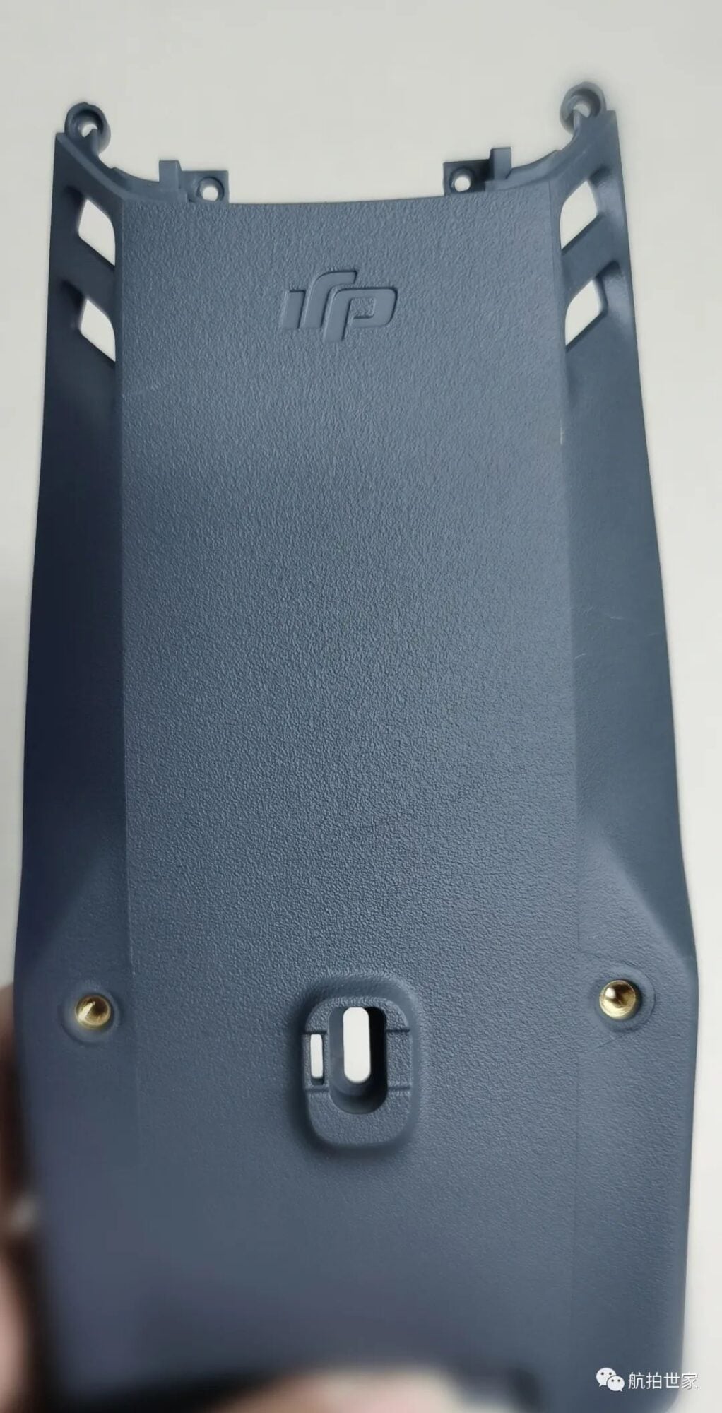 Leaked grey top shell of an enterprise Mavic airframe with the DJI logo.