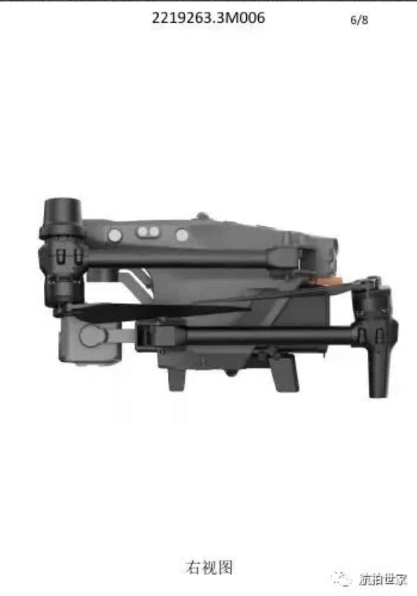 Leaked photo of the Matrice folded down to a compact travel size.