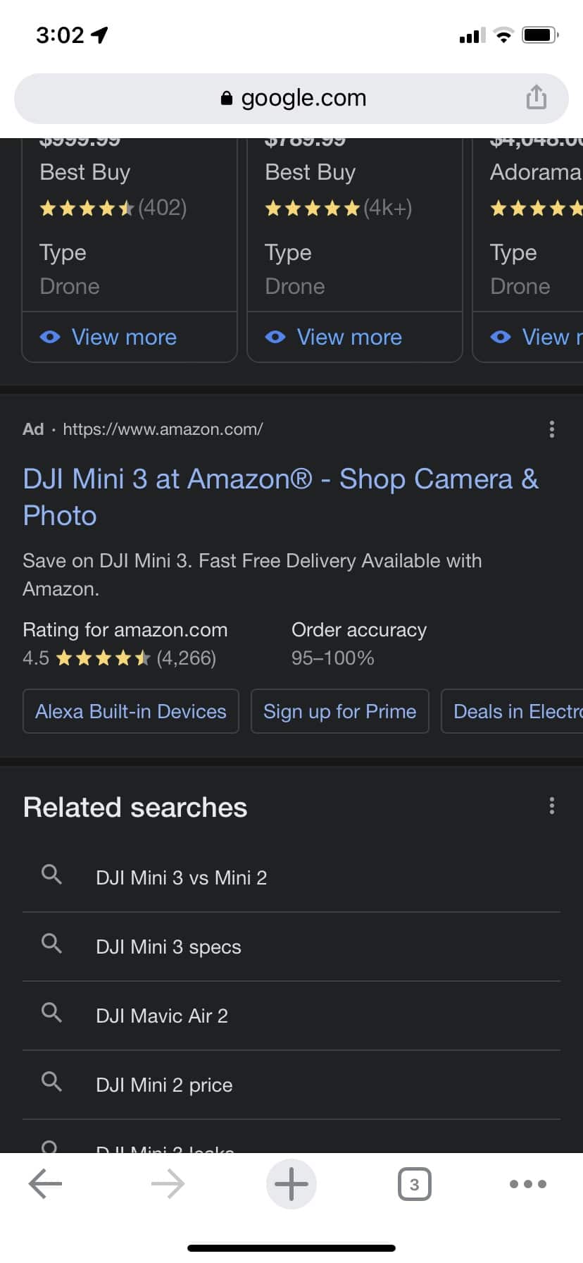 Amazon ad seemingly confirms impending arrival of DJI Mini 3 drone