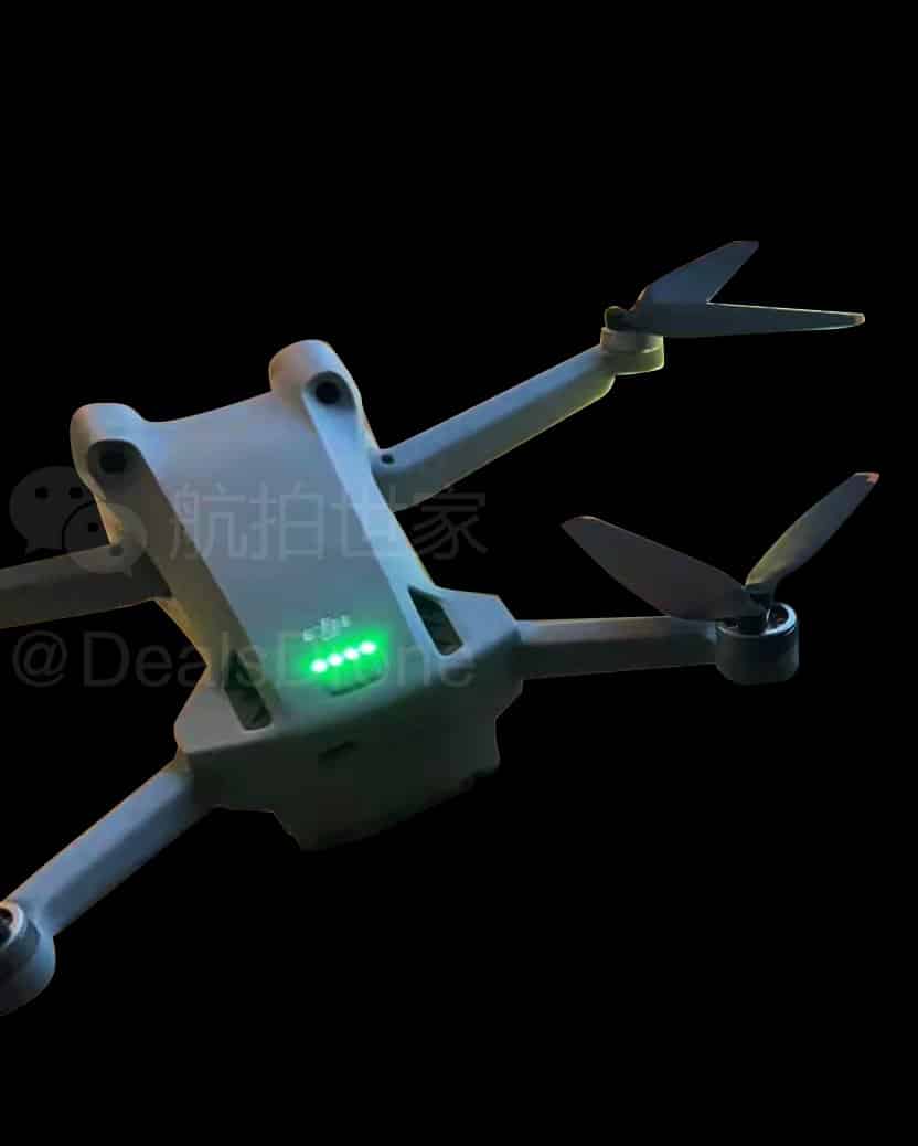 Simplified folding arms on the Mini 3, swinging out rather than rotating.