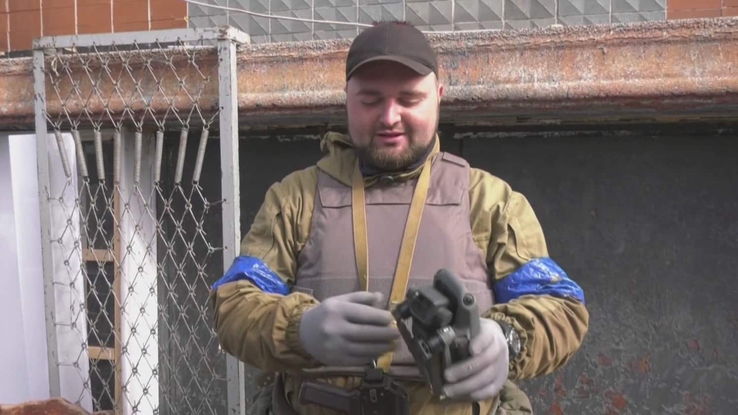 Ukrainian troops with DJI drones bought using Come Back Alive fund donations.