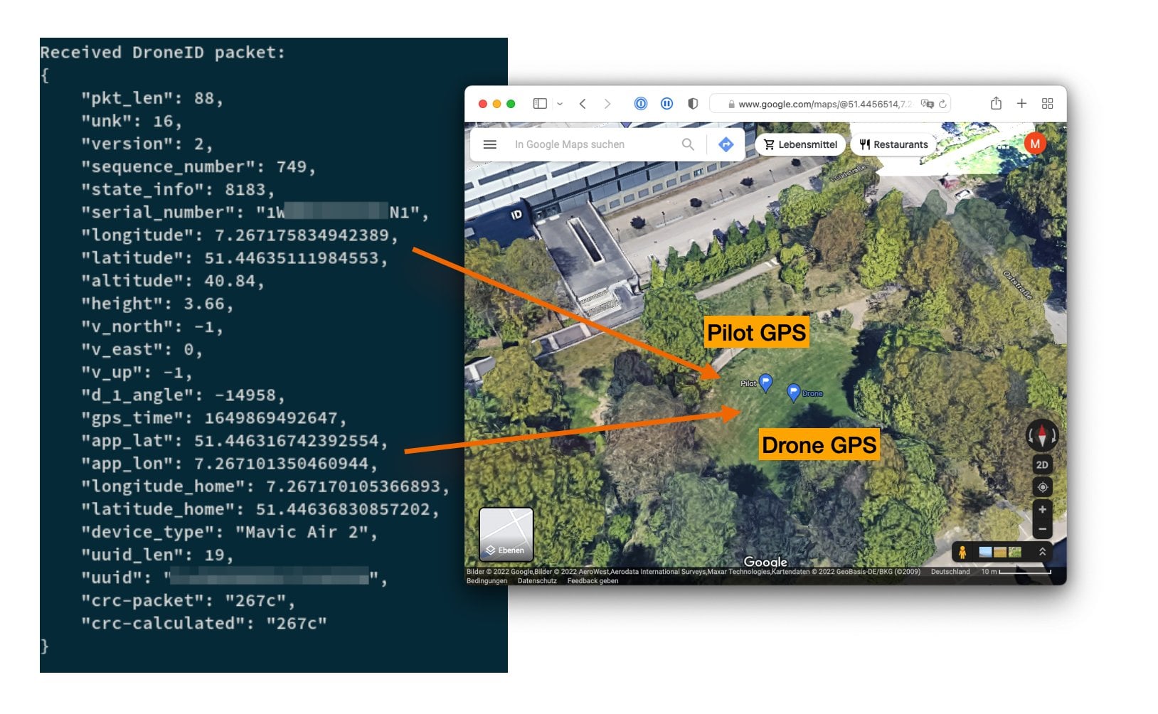 DJI drones transmit location data unencrypted; 'open source AeroScope' in the making