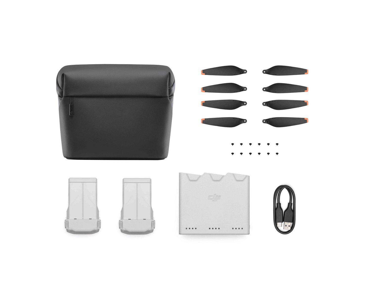 DJI Mini 3 Pro folded down to its compact travel size.