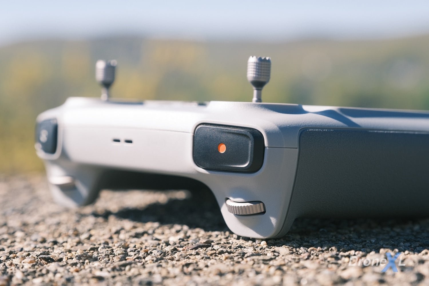 Another frame from the same session, with drone and controller ready to fly.