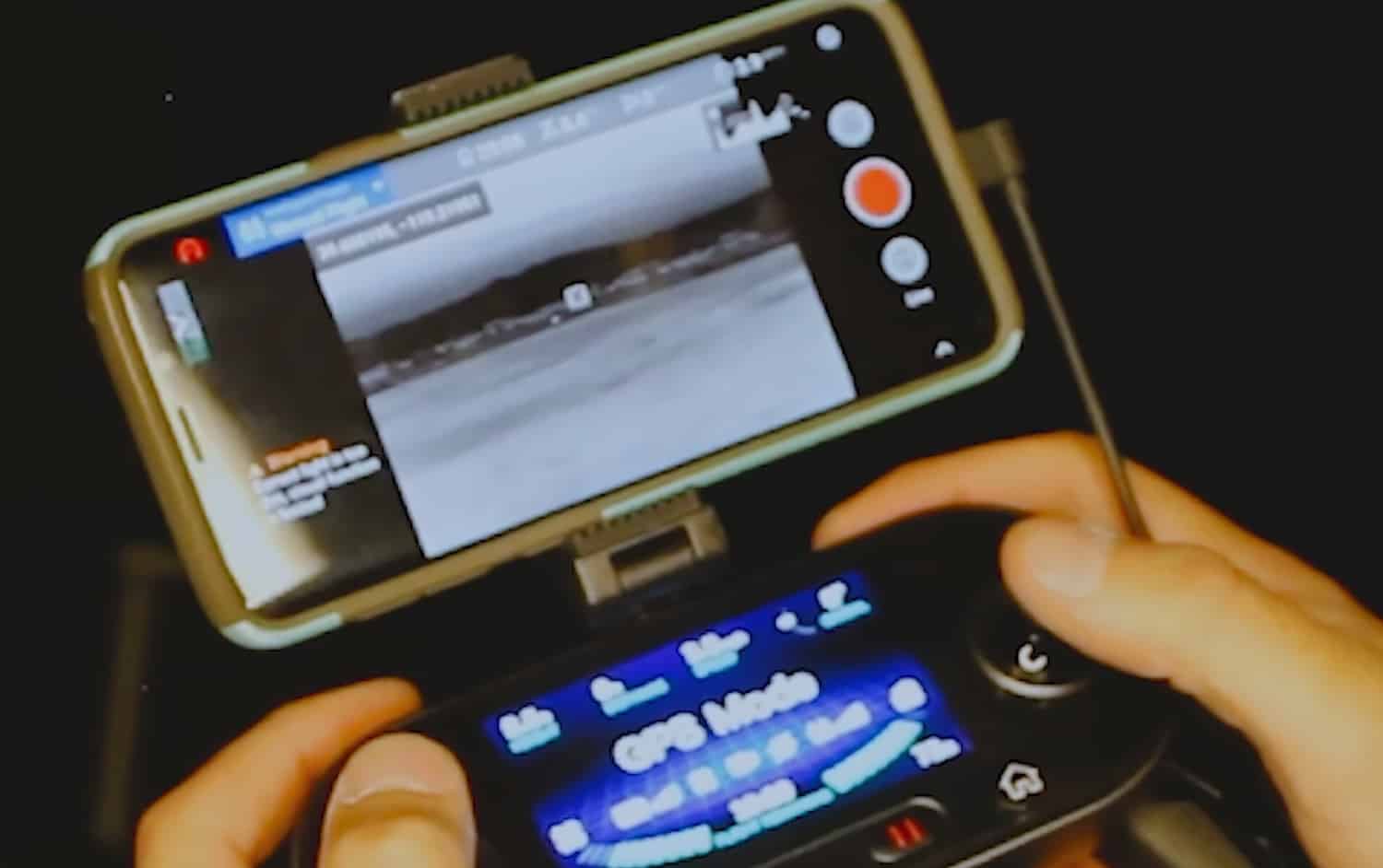 Autel Robotics remote controller for the EVO II Dual used in the pursuit.