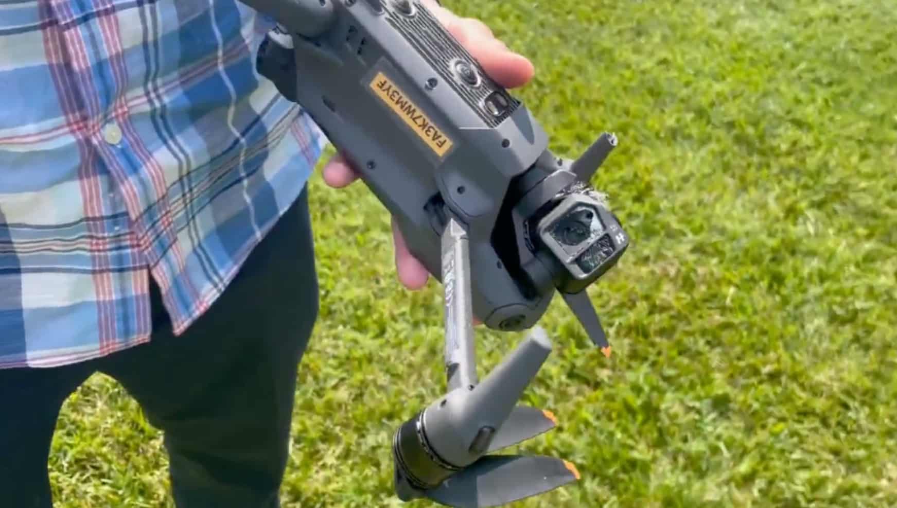 DJI Mavic 3 drone shot out of the air in North Carolina