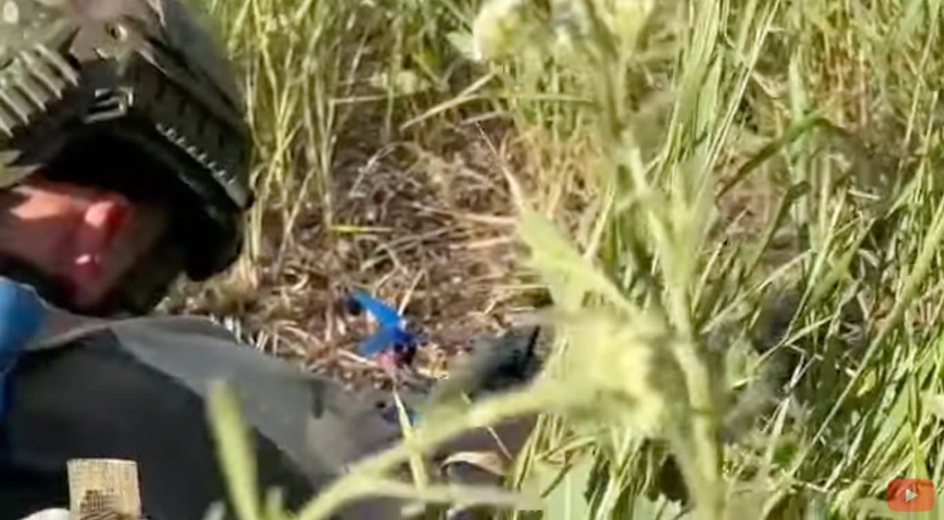 Kamikaze FPV drone used for precision attack in Ukraine