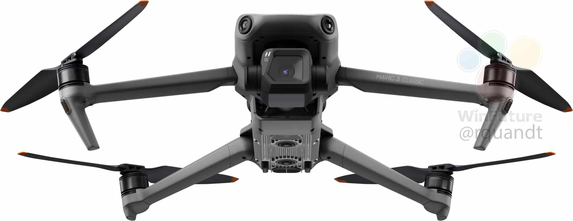 More leaked imagery of the Mavic 3 Classic, expected to cost around 1,400 dollars.