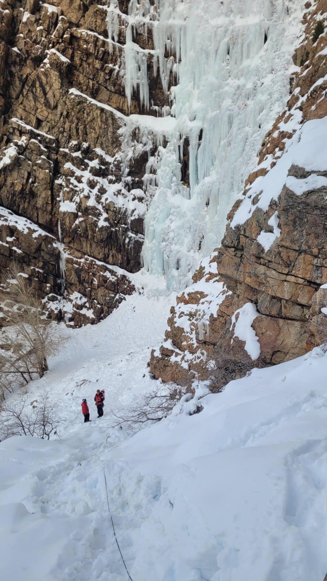 Weber County Search and Rescue photo from the Christmas Day dog rescue at Waterfall Canyon.