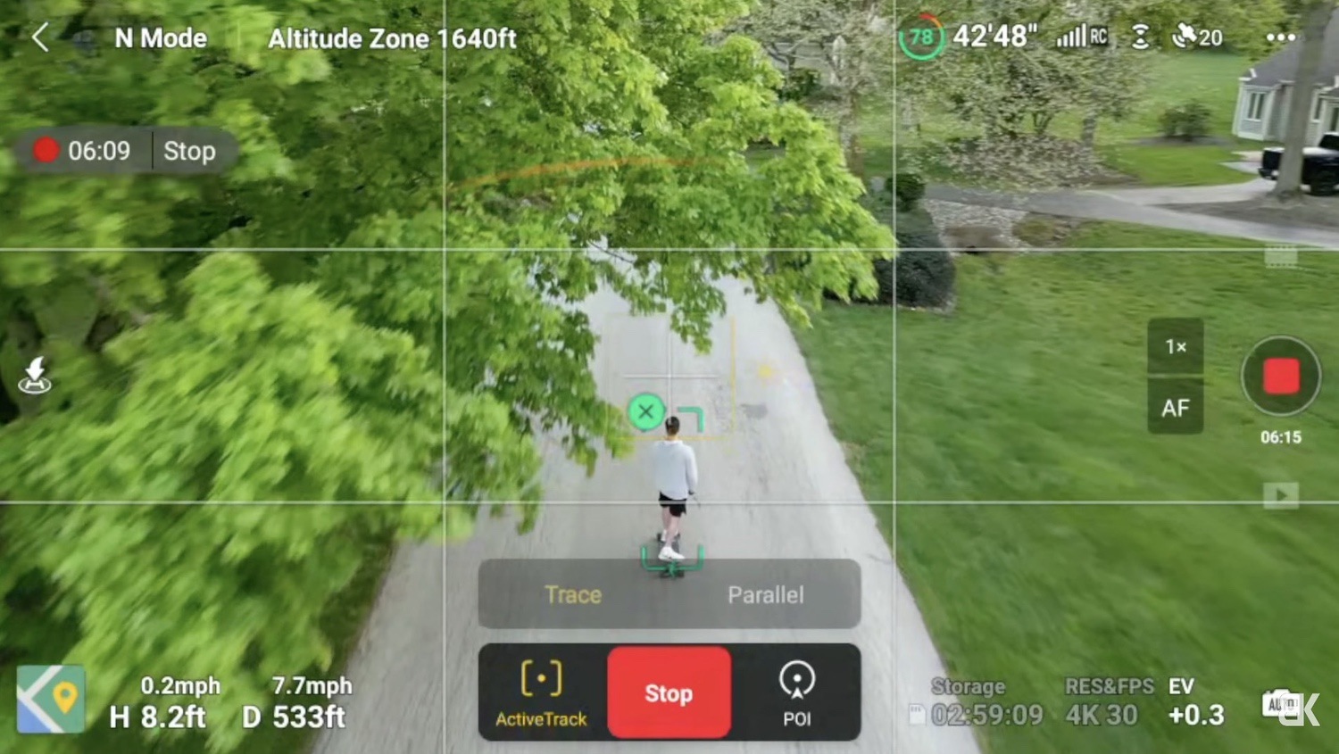 The DJI Mini 3, which drops the FocusTrack and obstacle sensors of the Mini 3 Pro.
