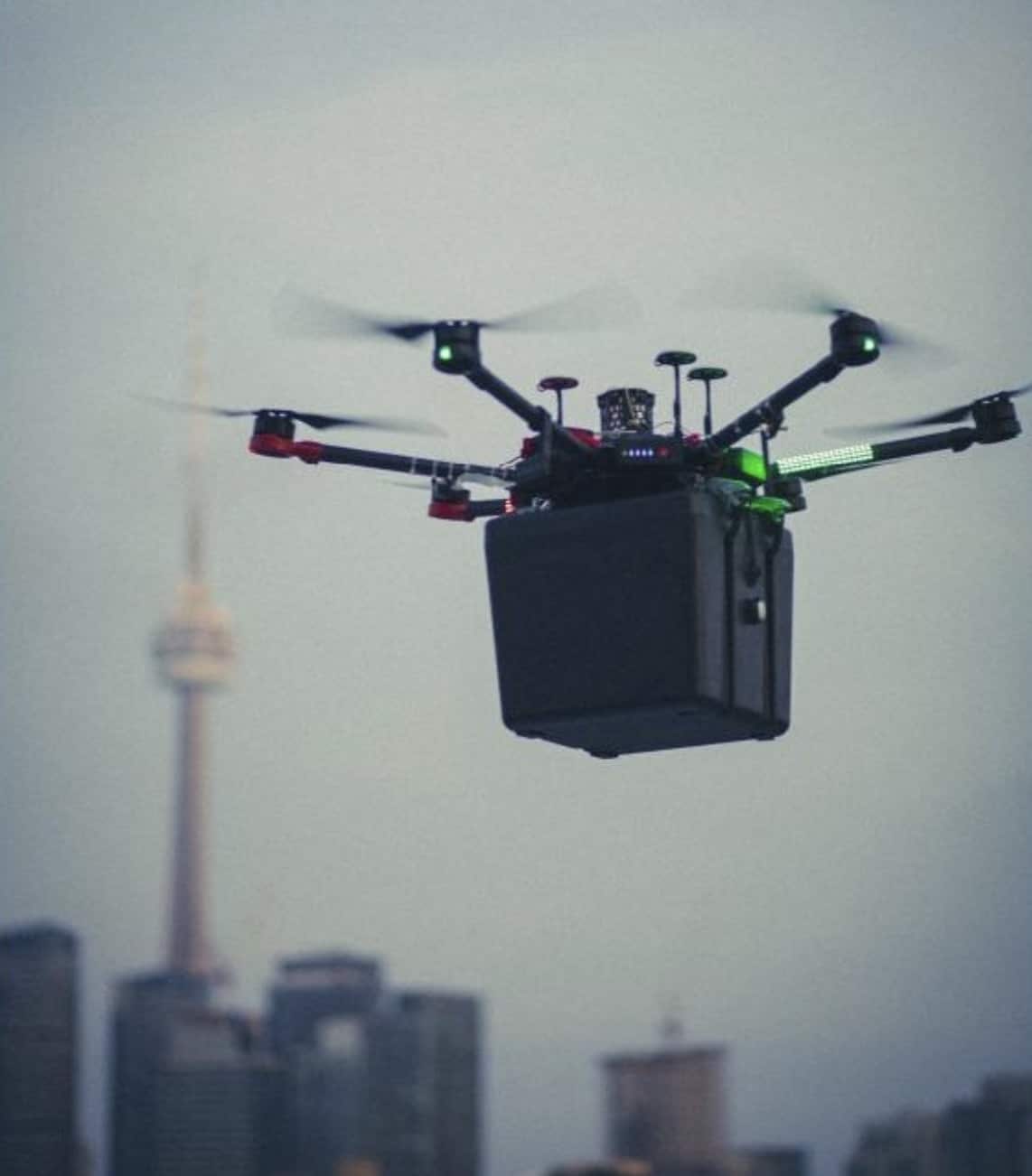 DJI Matrice 600 drone transports human lungs across Toronto for emergency transplant