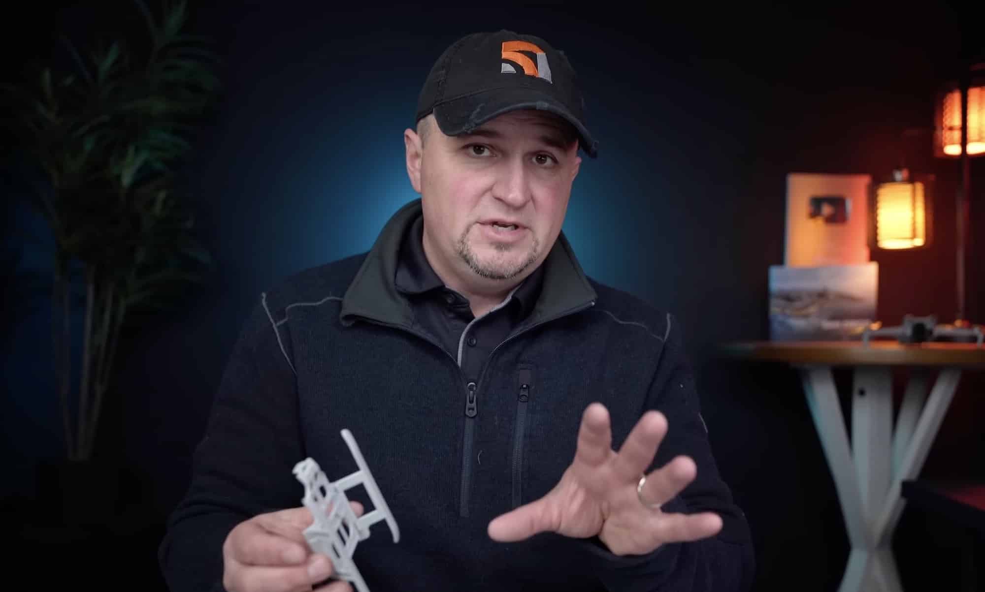 Russ of 51 Drones with the StartRC accessories he tested on the Mini 3 Pro.