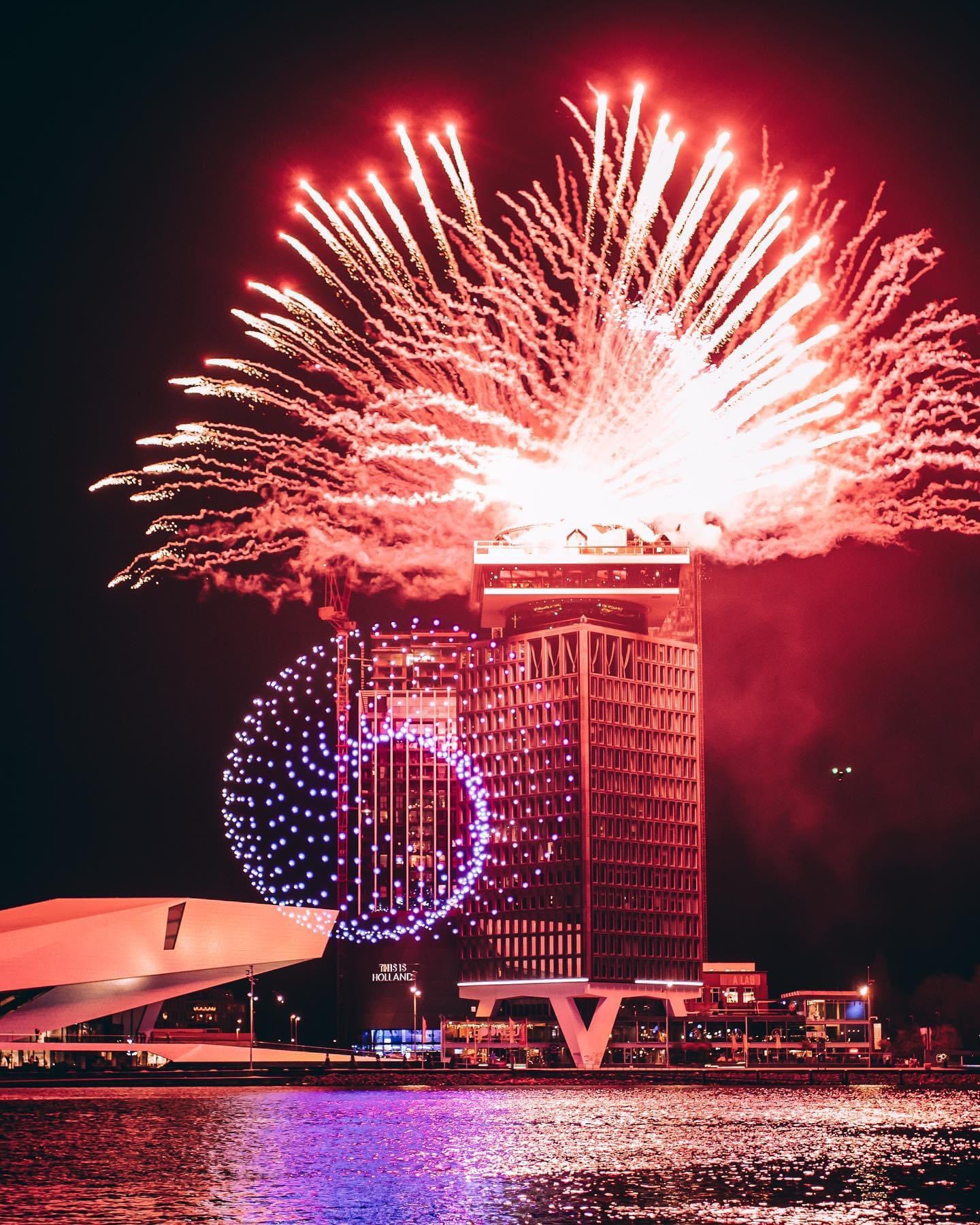 2023 Drone Show in Amsterdam attracts large crowds