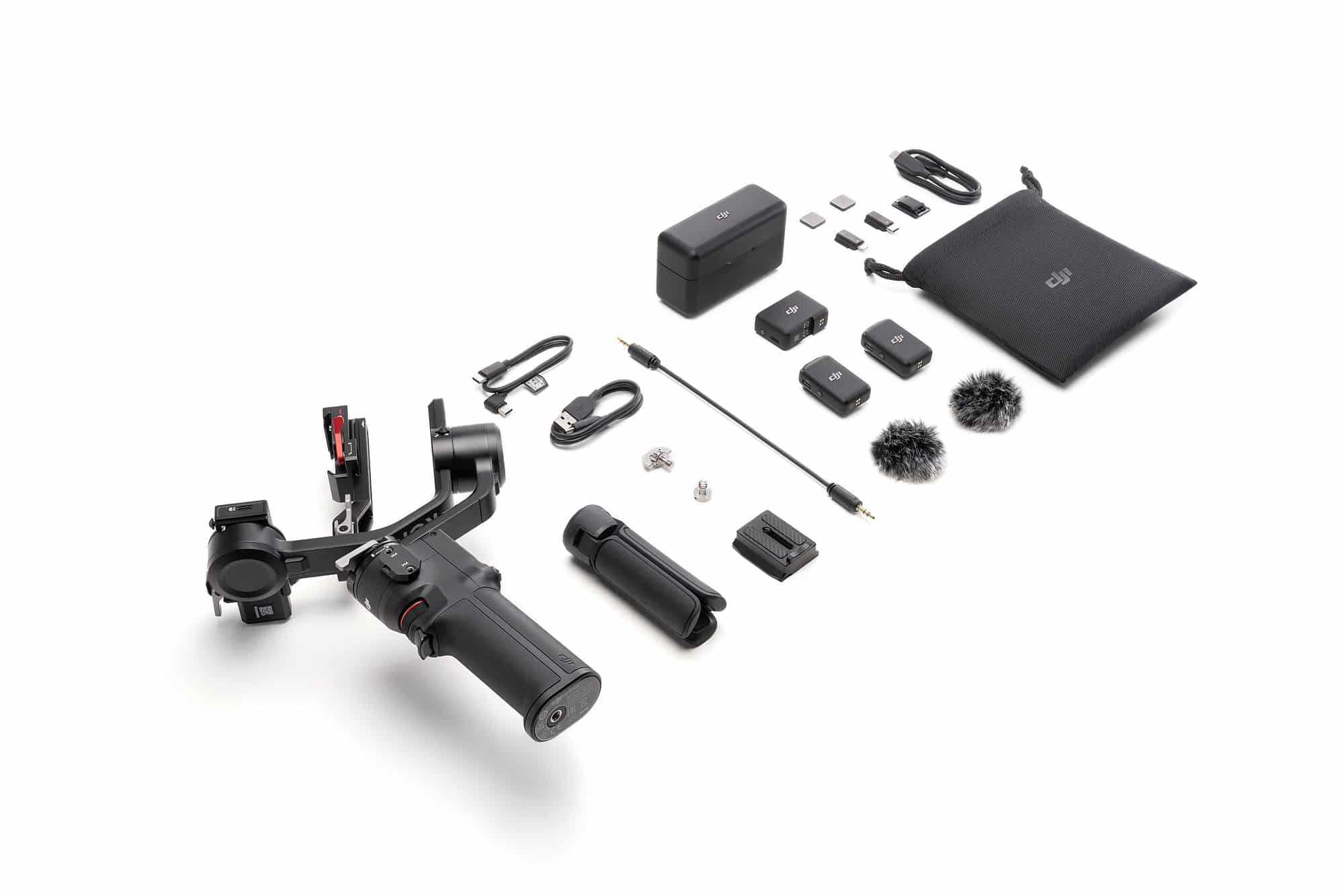 The DJI RS 3 Mini and its 1.4-inch color touchscreen, priced at $369.