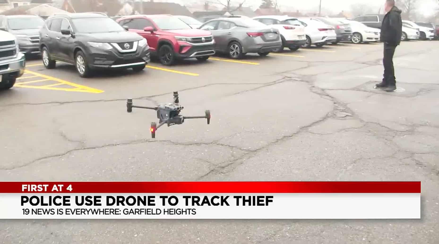 Garfield Heights police in Ohio with the DJI Matrice 30 thermal drone.