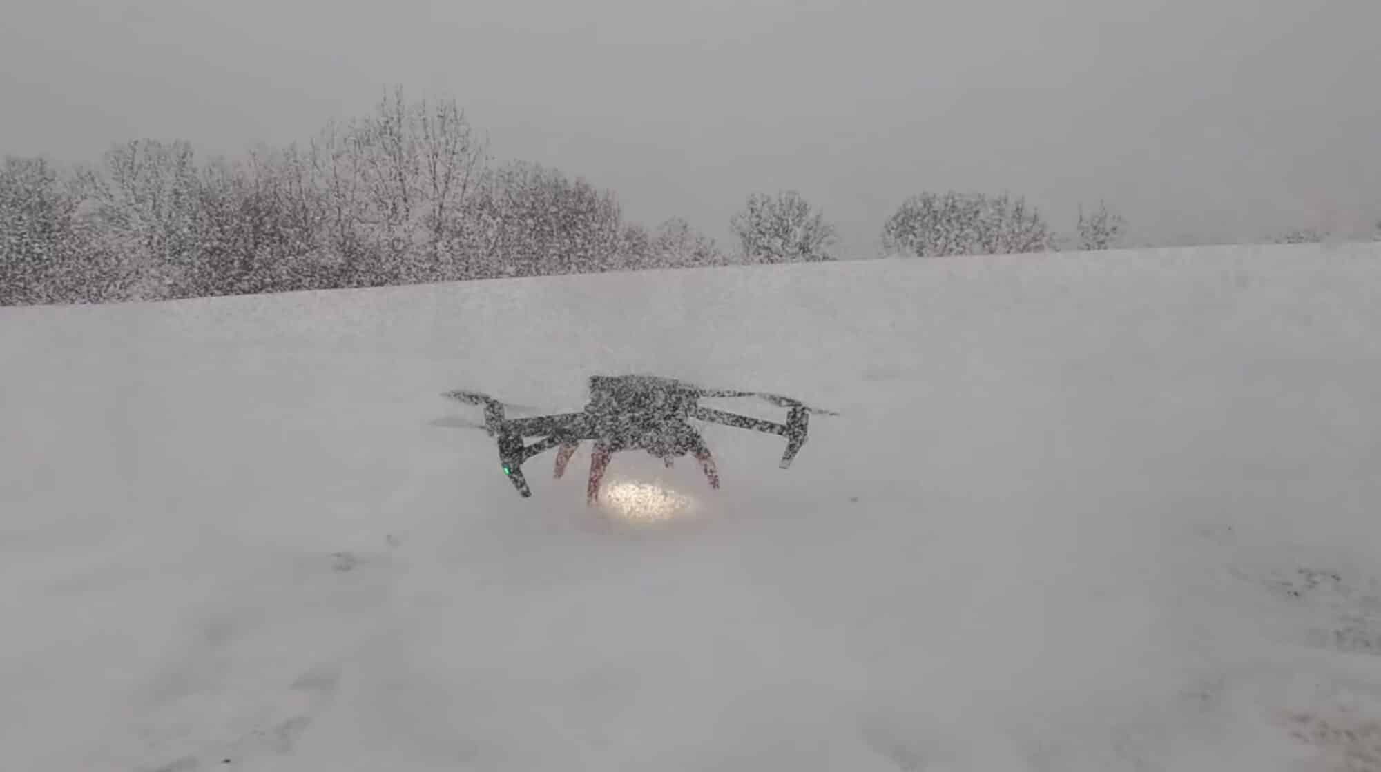 These drones are fully capable of flying in very cold temperatures, even if there is light snow, and it doesn't matter whether you're flying something like the new DJI Mini 3, the Mini 2, the Mavic 3, or even the DJI Av