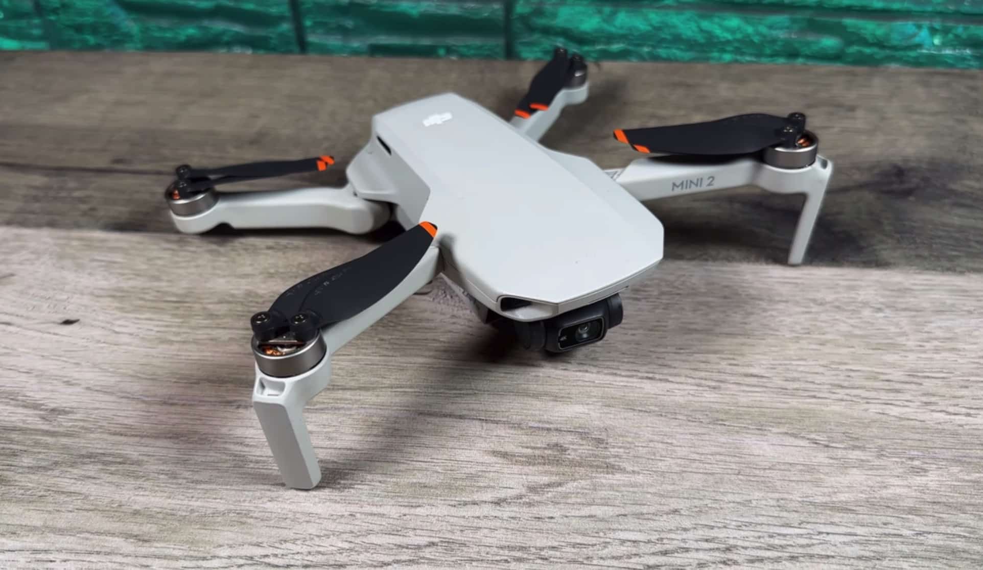 The DJI Mini 2 in flight, still competitive two and a half years after launch.