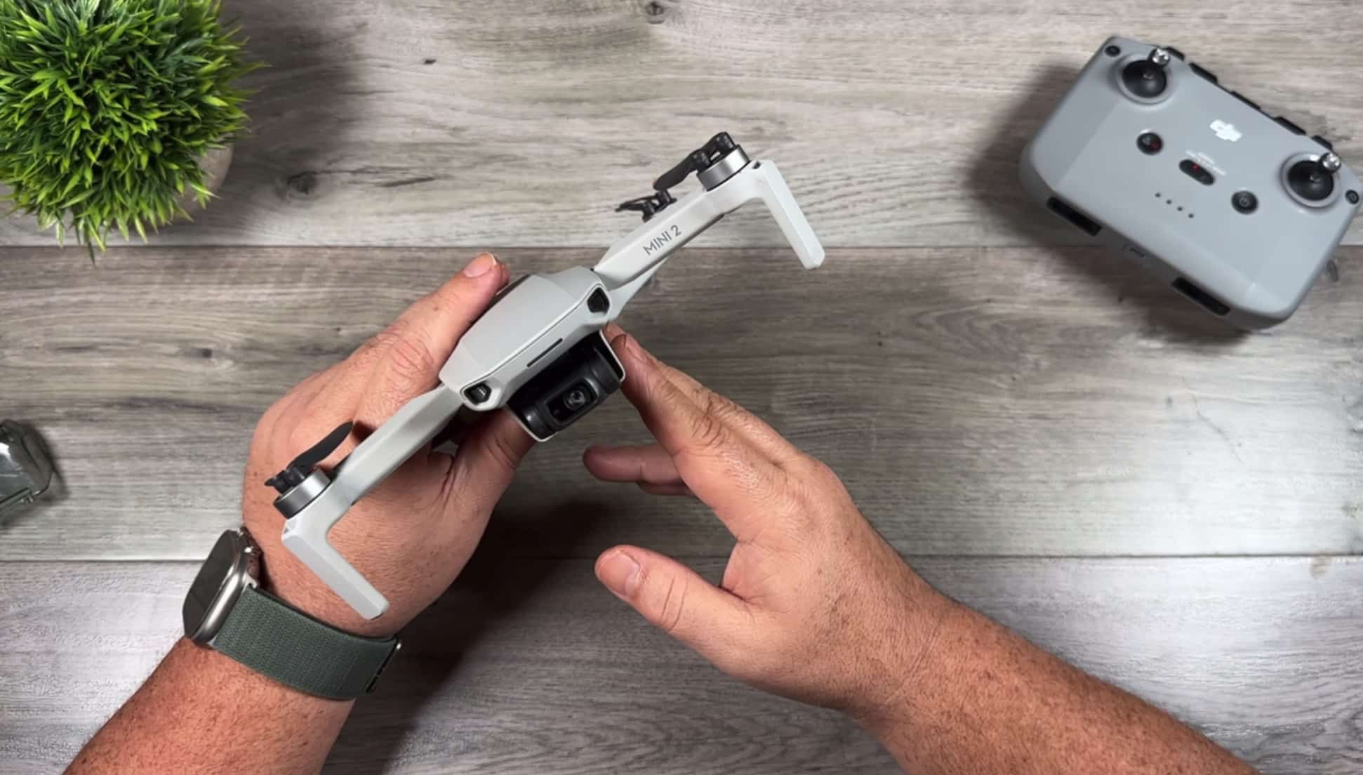 DJI Mini 2 shown in the Air Photography video revisiting the drone in 2023.
