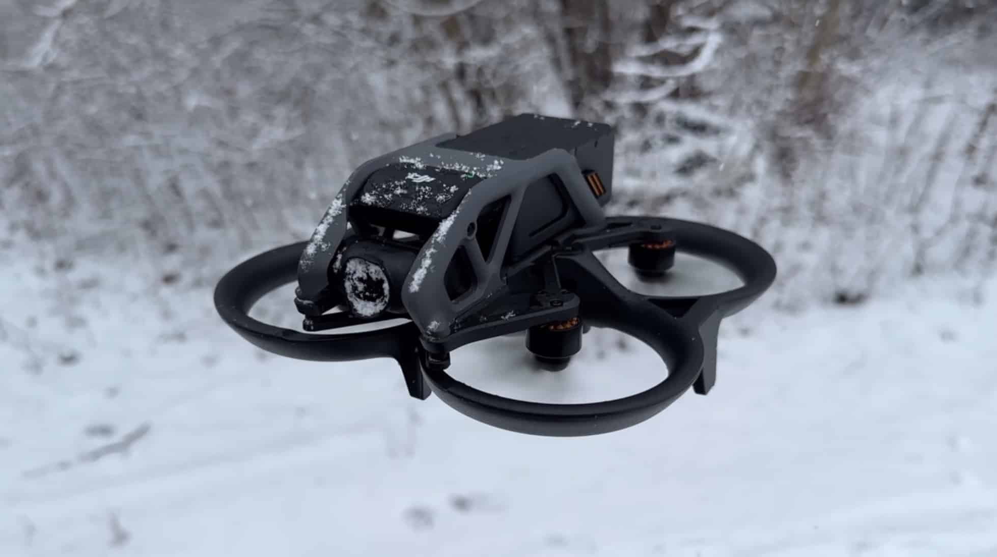DJI Avata in flight during Shawn's six-month long-term review.
