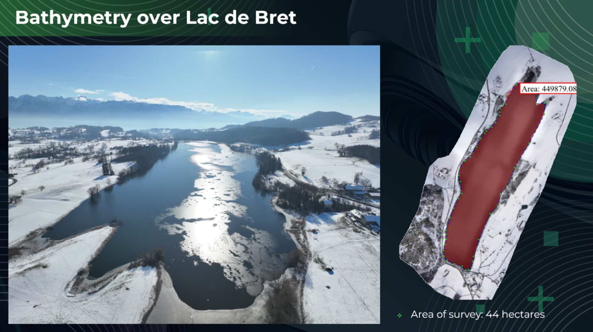 Using a DJI M300 drone to perform a LIDAR survey of Swiss lake