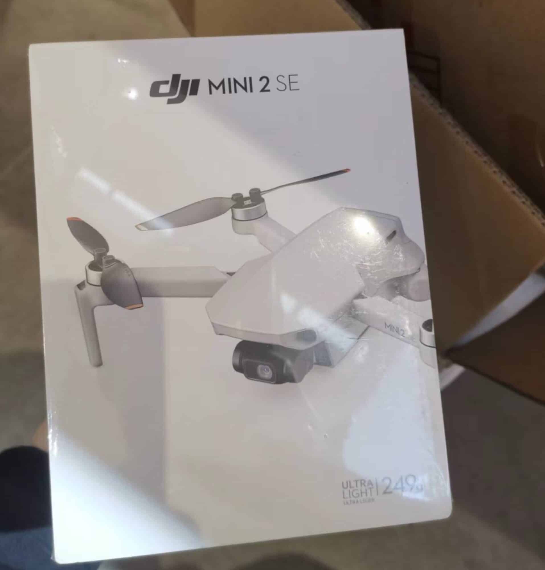Tall promotional graphic for the DJI Mini 2 SE circulated before launch.