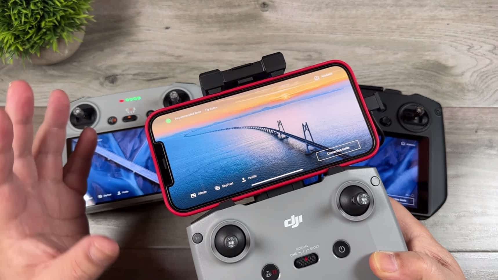 In the past, this was not an issue because most people flew with a smartphone and this style of controller (the DJI RC-N1). This meant that maps were downloaded automatically in real-time as needed because smartphones have internet connections.