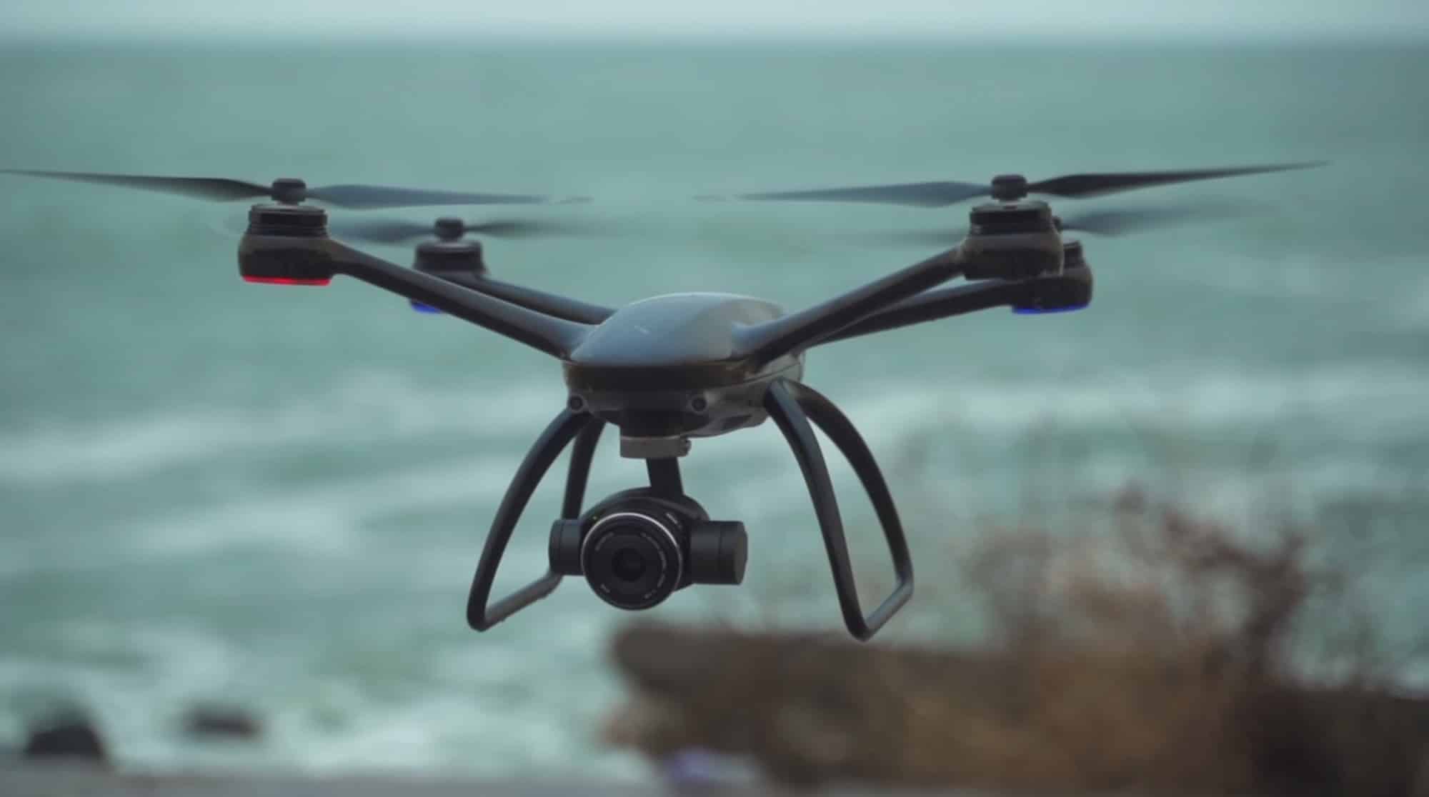 The Evolve 2 gimbal fitted with an Olympus 17mm f/1.8 lens.