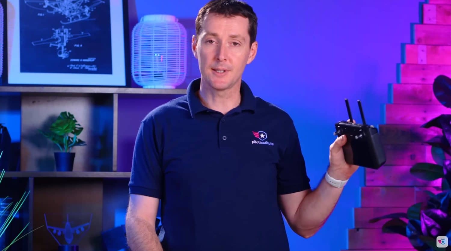 DJI Air 2S paired with the original DJI Smart Controller, which would not broadcast Remote ID.