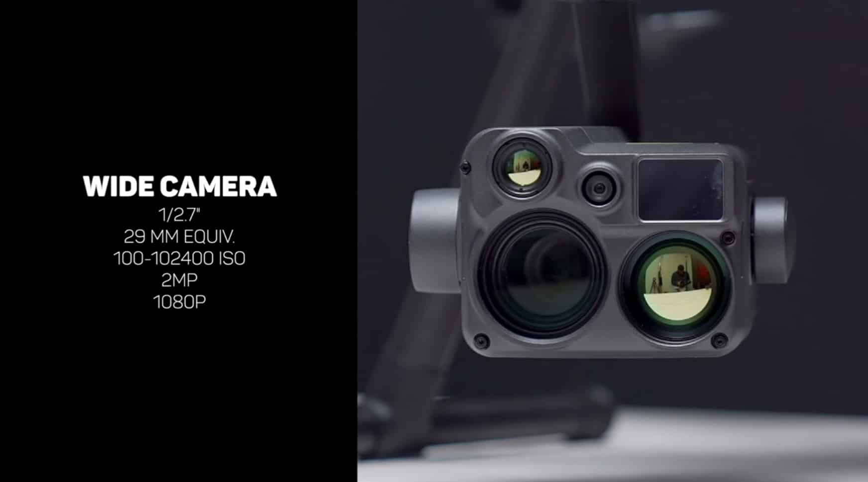 The 2-megapixel Starlight wide-angle camera set in the middle of the H20N housing.