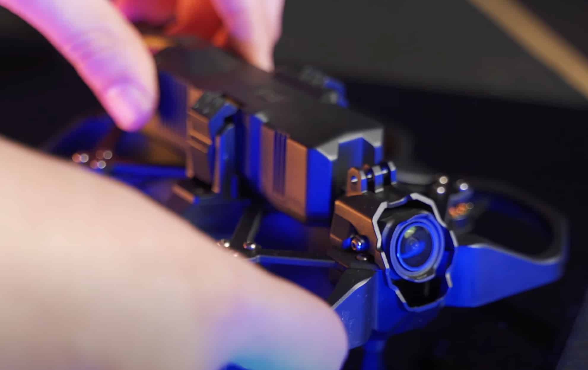 The DJI O3 Air Unit fitted to the Defender 25 for digital video.