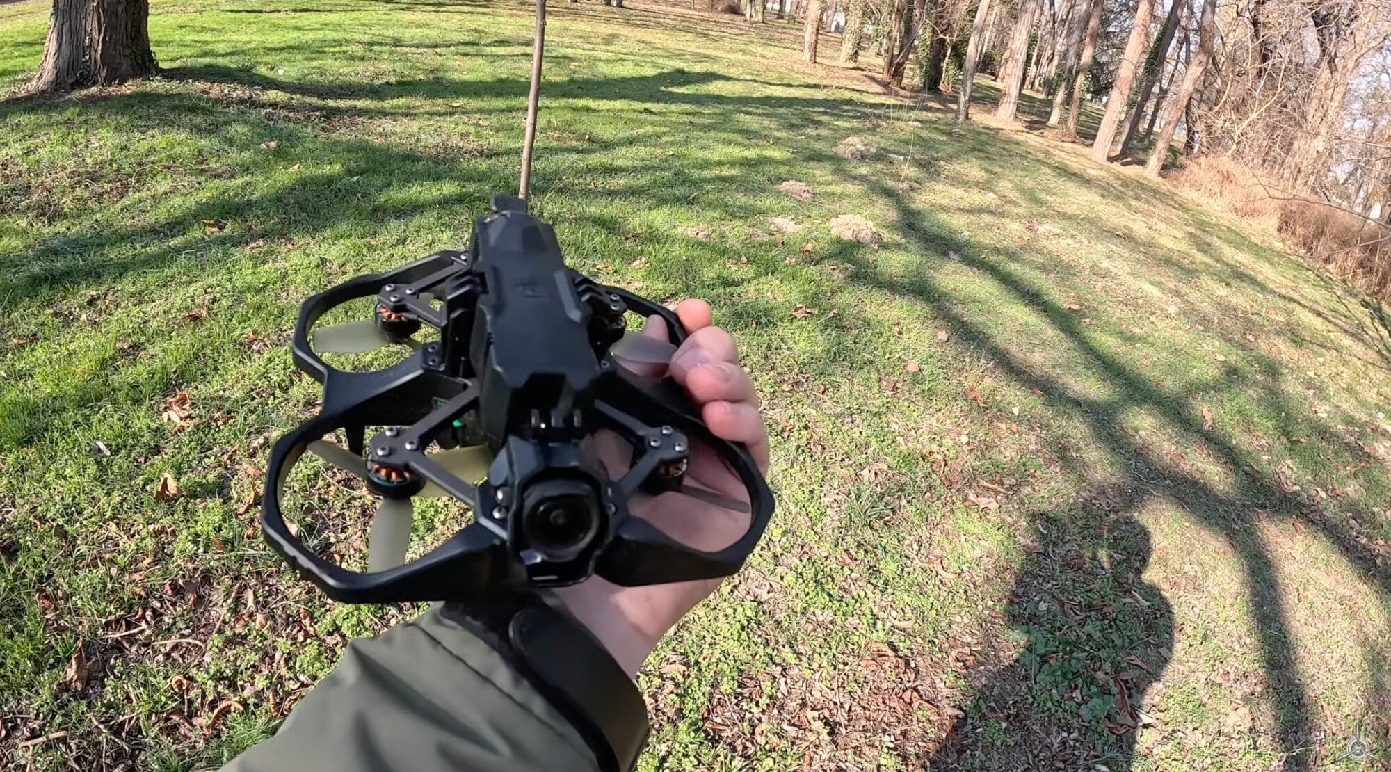 The Defender 25 with its naked GoPro mount already attached.
