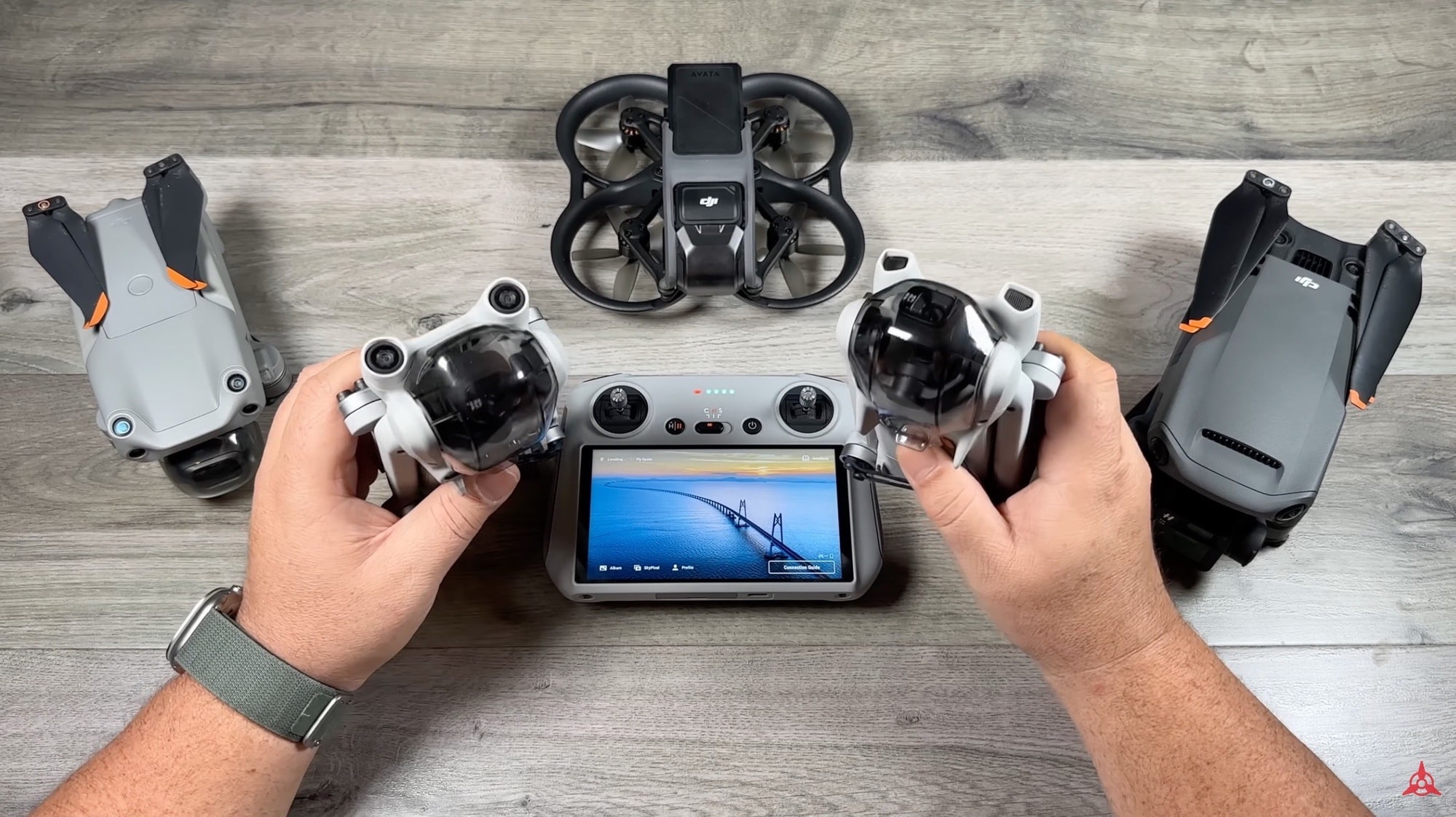 The DJI Mini 3 and Mini 3 Pro during the sub-250-gram pricing breakdown.
